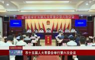 市十五届人大常委会举行第六次会议